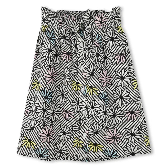 FALDA MEDIA CON ESTAMPADO FLORAL DE SONIA RYKIEL - ESTAMPADA
