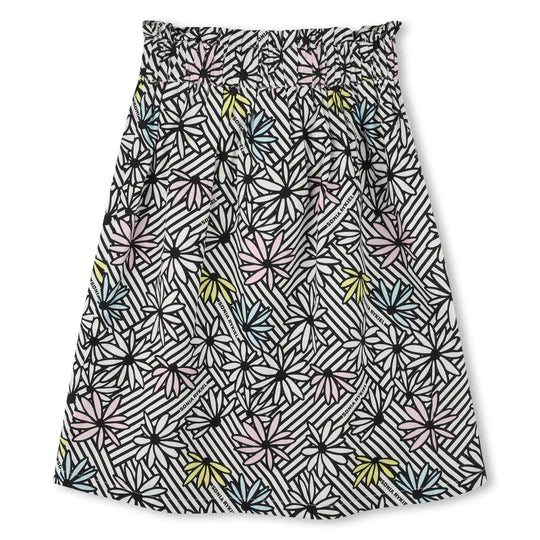 FALDA MEDIA CON ESTAMPADO FLORAL DE SONIA RYKIEL - ESTAMPADA