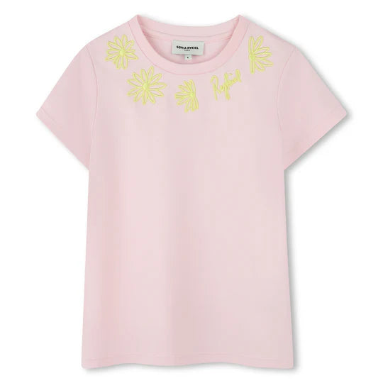 SONIA RYKIEL CAMISETA CON LOGO BORDADO MARGARITAS