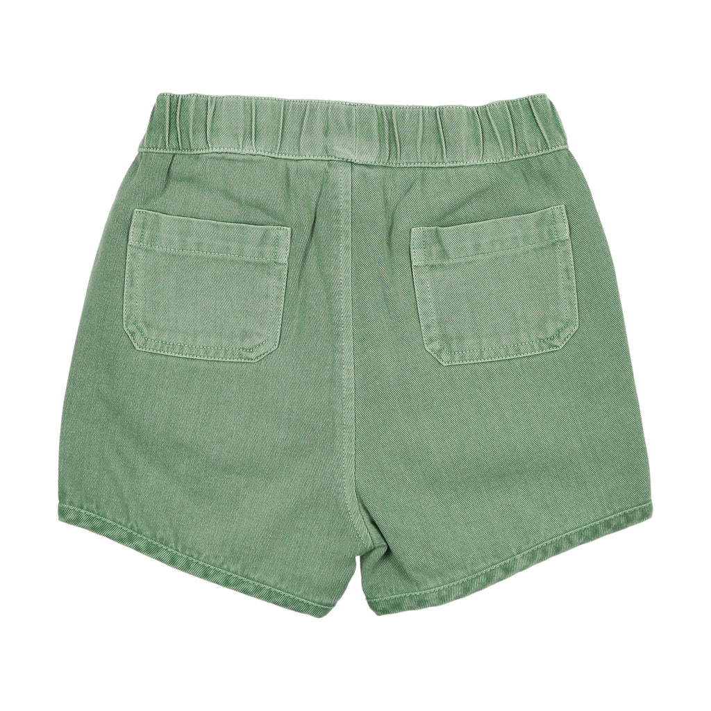 F272 FARREN + ME PANTALONES CORTOS DEPORTIVOS VAQUEROS LAVADO VERDE