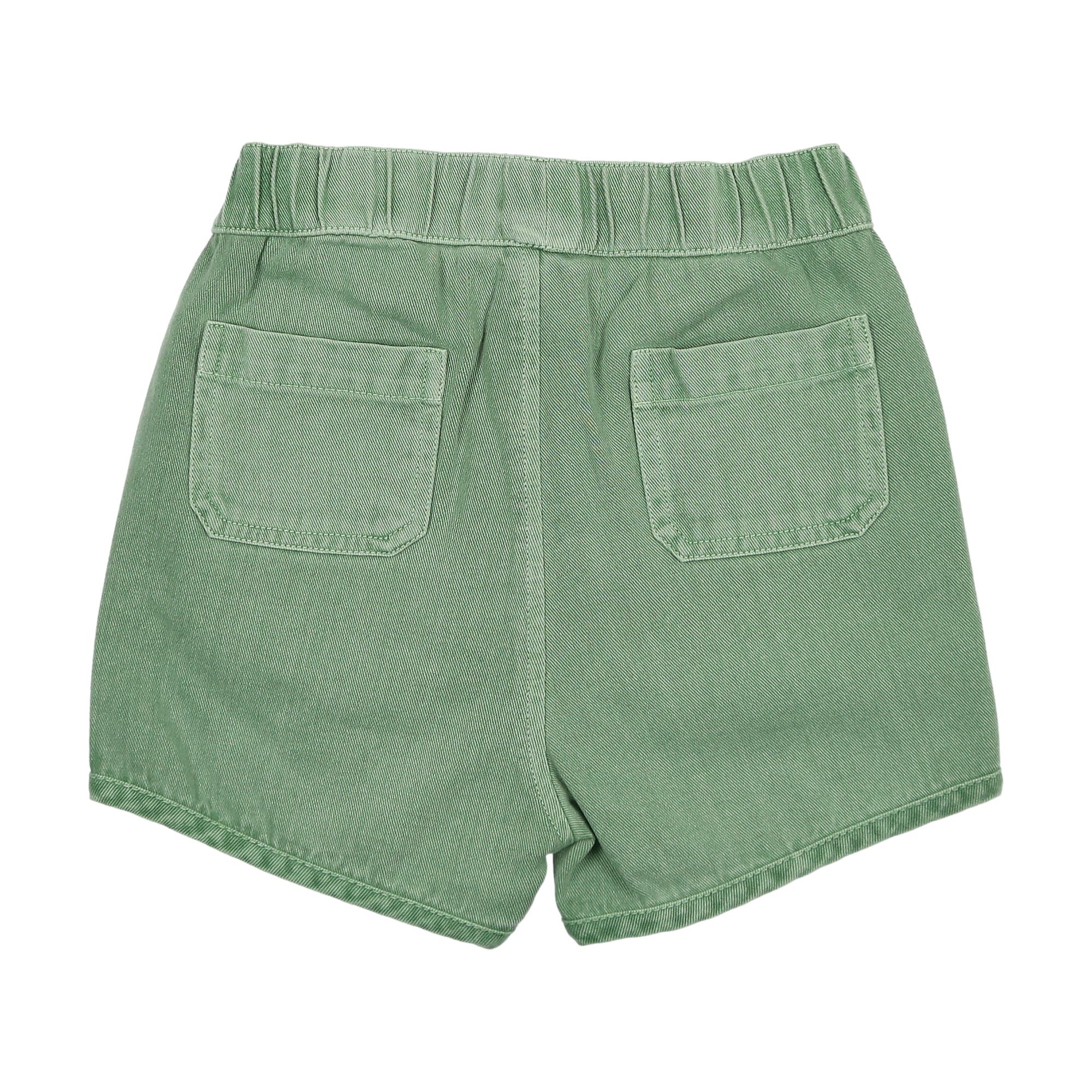 F272 FARREN + ME PANTALONES CORTOS DEPORTIVOS VAQUEROS LAVADO VERDE
