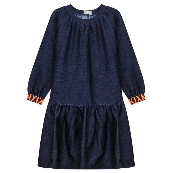 KIX ELASTIC CUFF DENIM SWEATDRESS