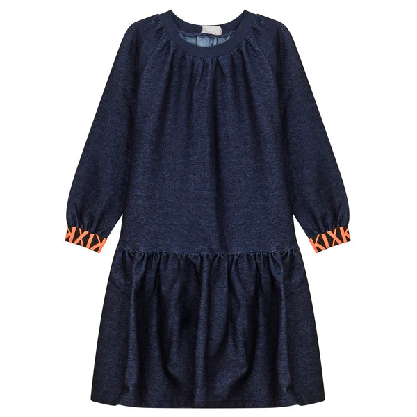 SUDADERA KIX DE DENIM CON PUÑO ELÁSTICO
