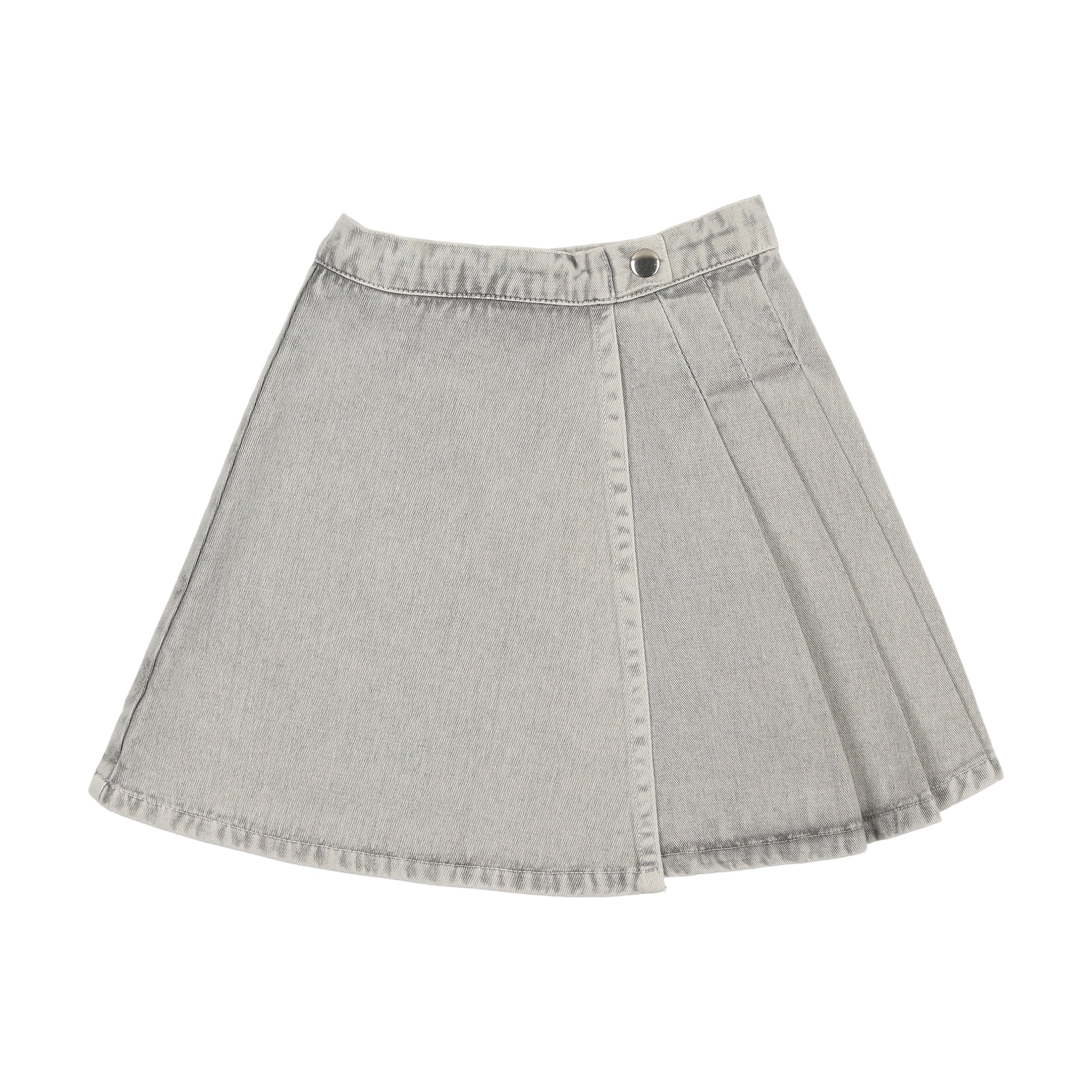K201 KIN KIN FALDA CORTA VAQUERA AZUL GRIS
