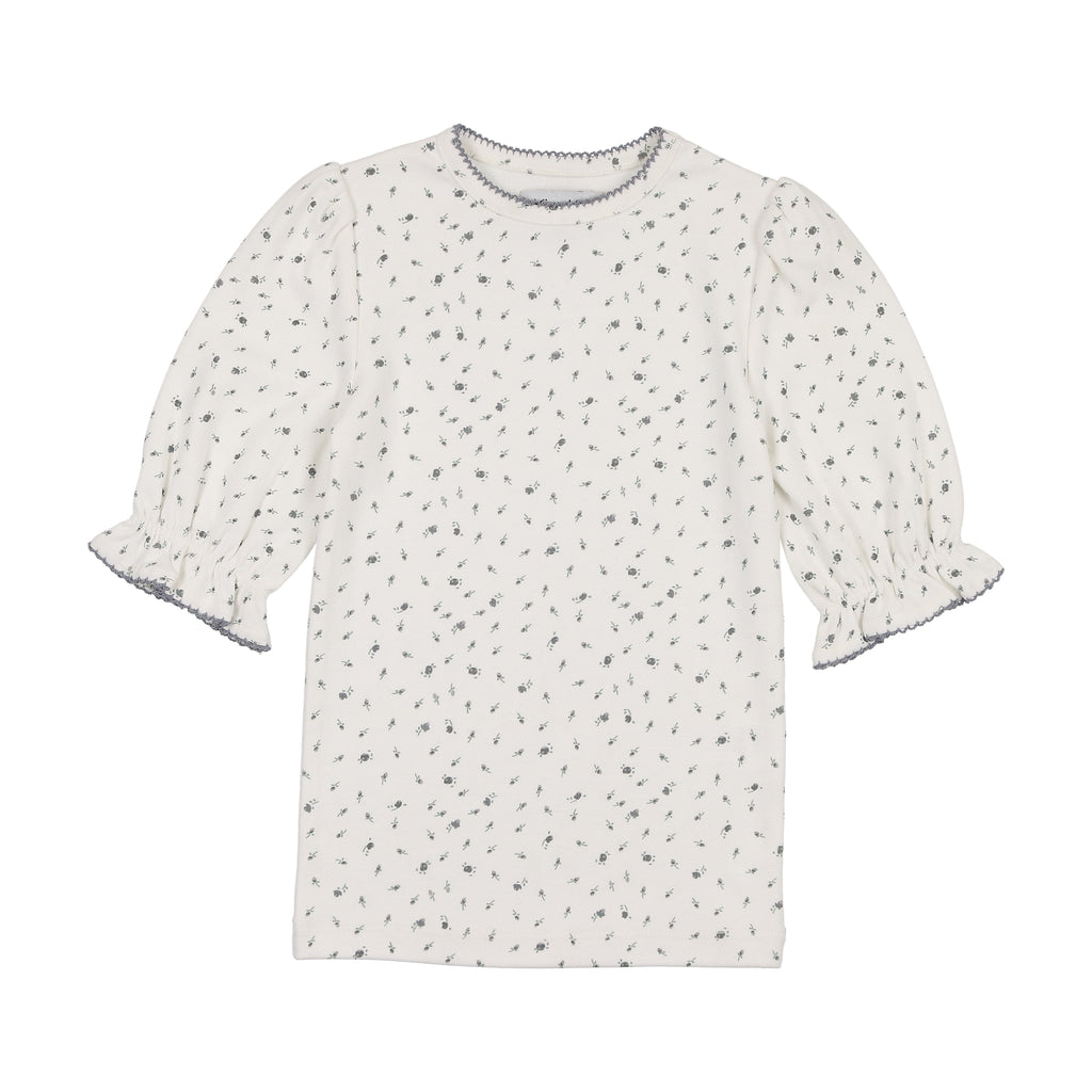 K209 KIN KIN CAMISETA AZUL FLORAL