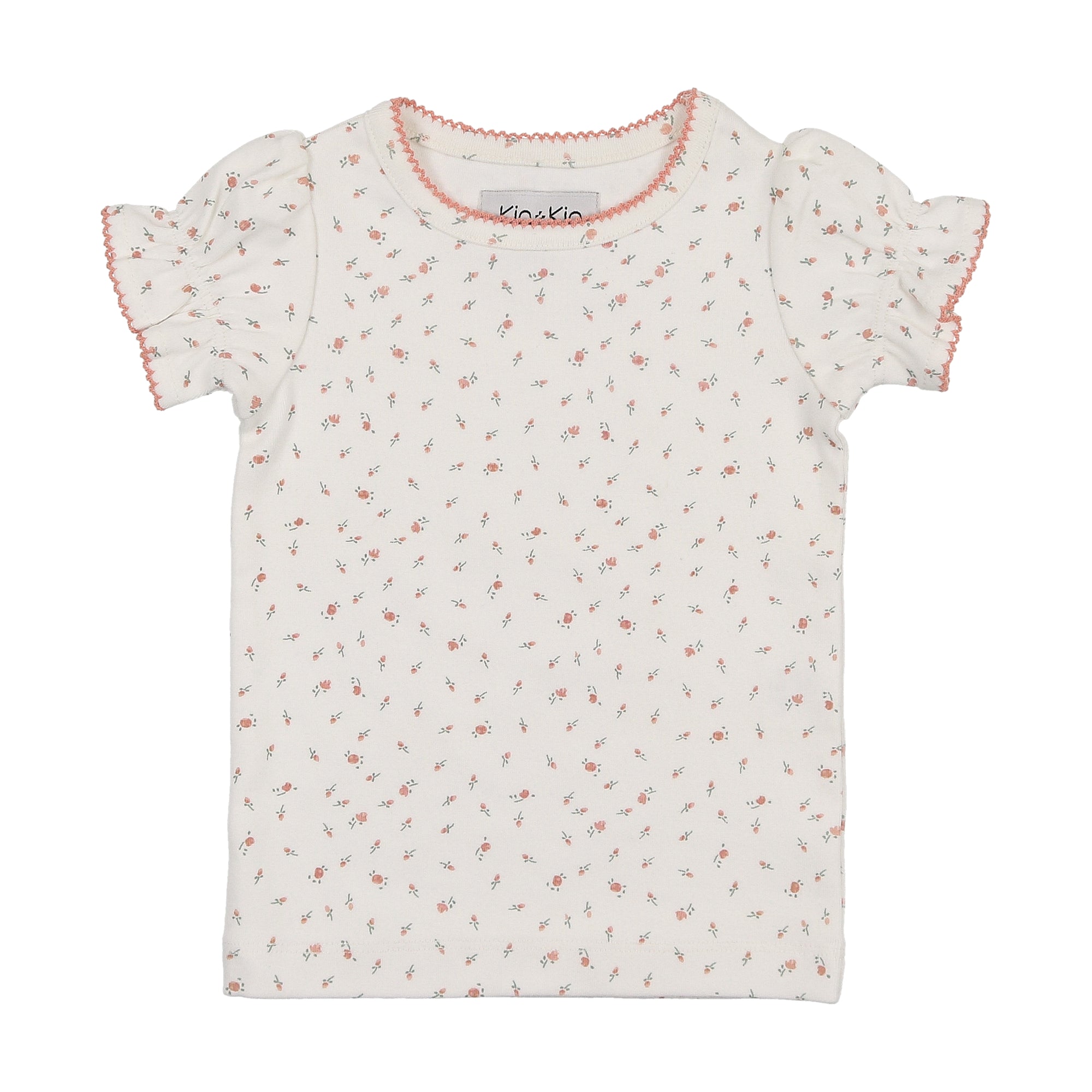 K210 KIN KIN CAMISETA DE MANGA CORTA ROSA FLORAL