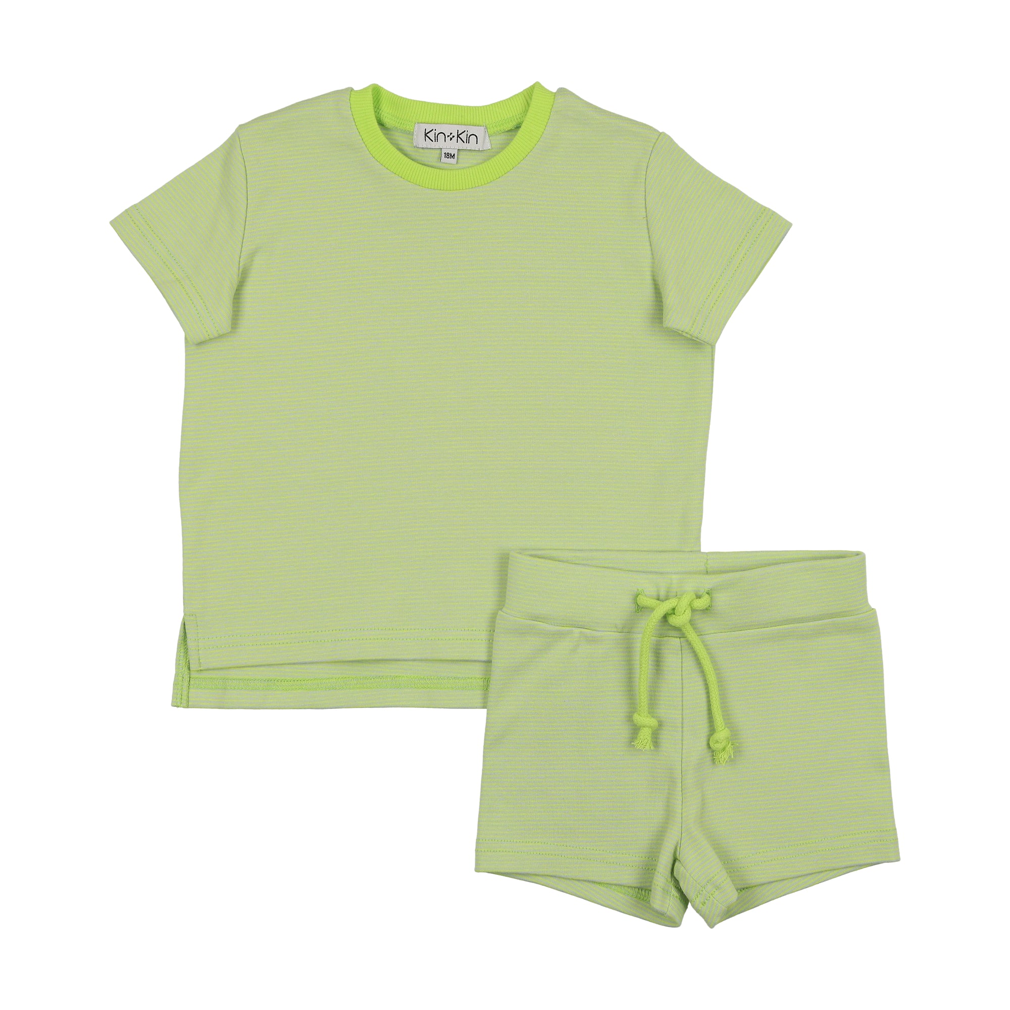Conjunto de camiseta a rayas para niño Kin Kin