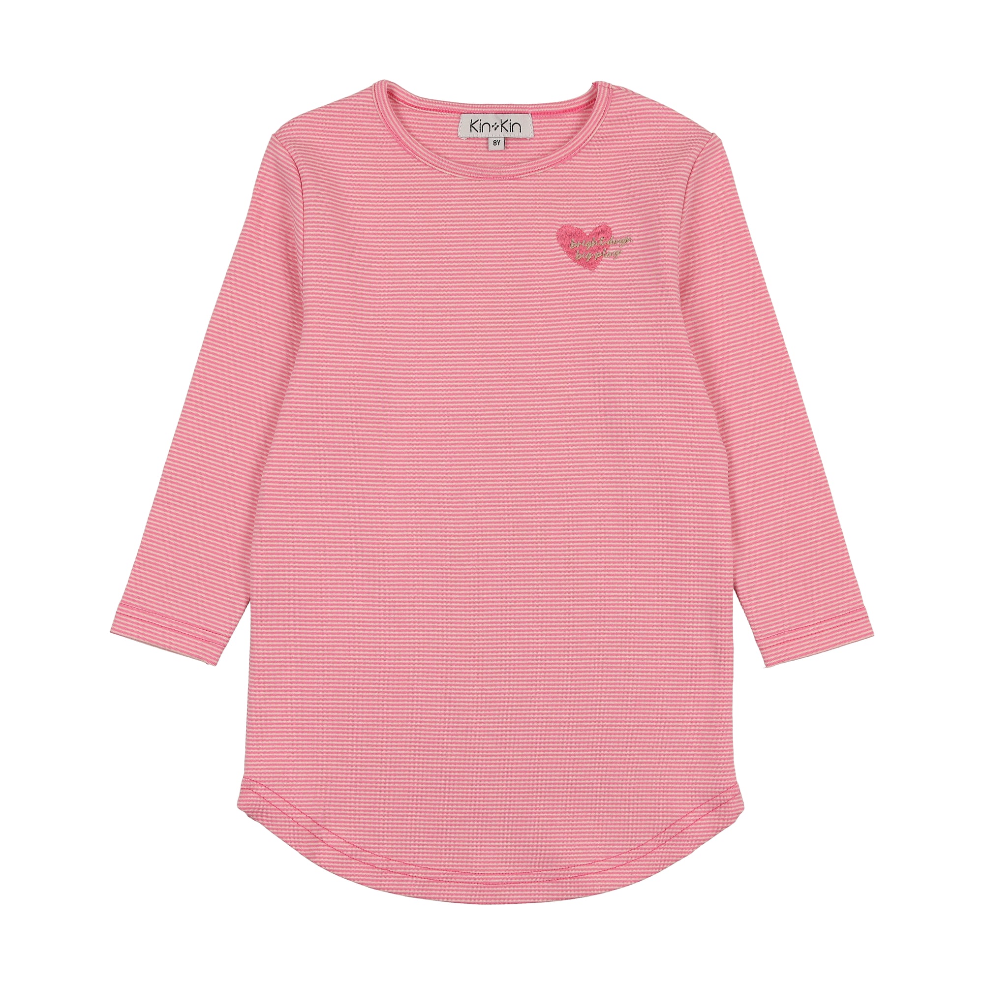 CAMISETA DE MANGA LARGA DE RAYAS PARA NIÑA KIN KIN