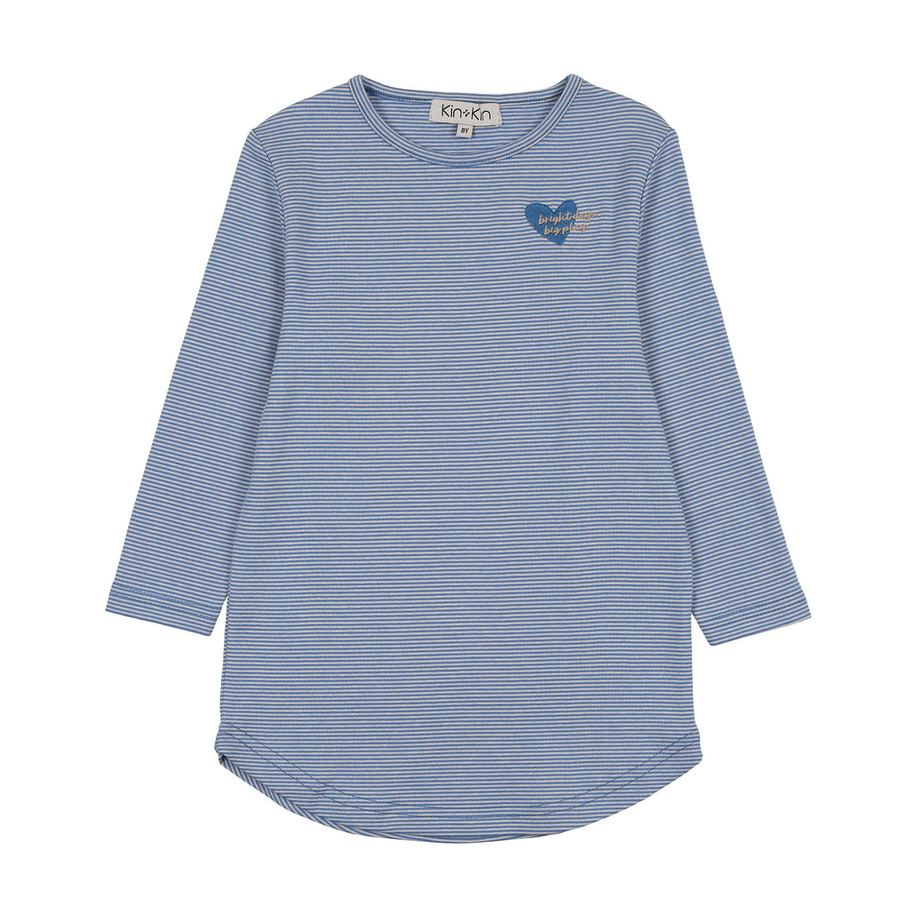 CAMISETA DE MANGA LARGA DE RAYAS PARA NIÑA KIN KIN