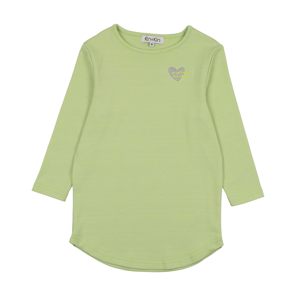 CAMISETA DE MANGA LARGA DE RAYAS PARA NIÑA KIN KIN