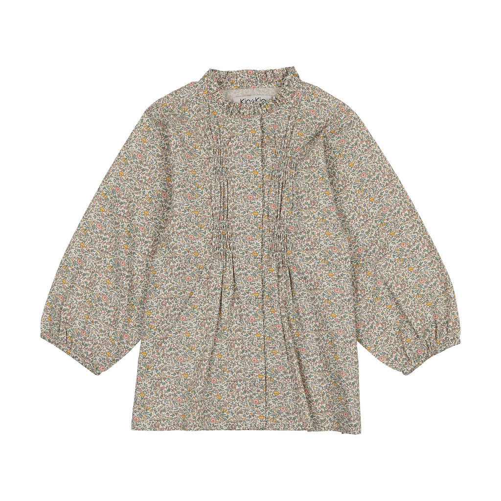 Camisa con cuello con volantes kin kin