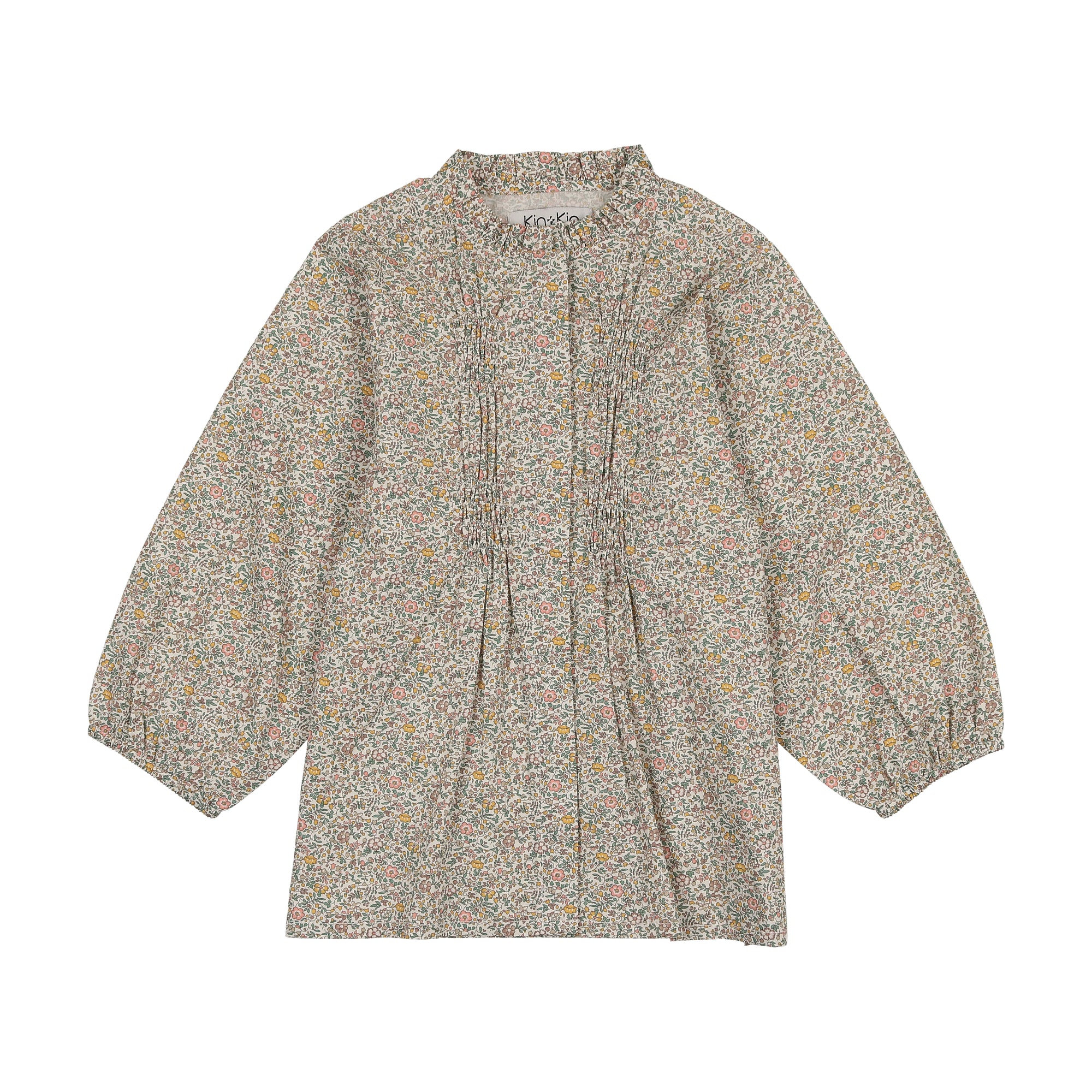 Camisa con cuello con volantes kin kin