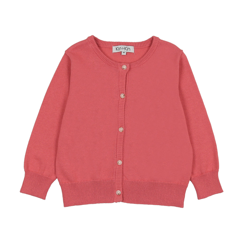 Suéter de punto pointelle para niñas kin kin k242