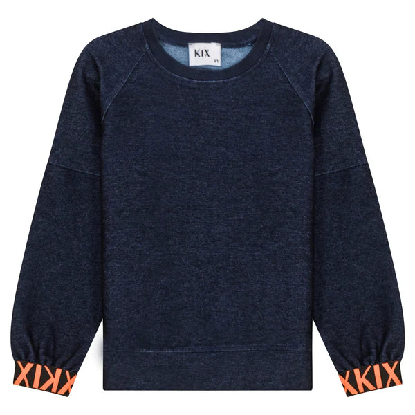 SUDADERA VAQUERA CON PUÑOS ELÁSTICOS KIX