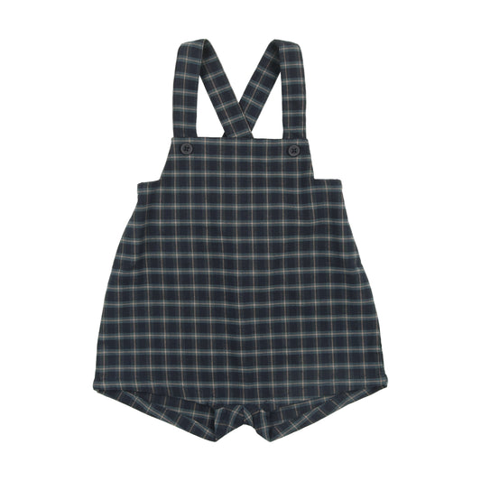 Kin and kin plaid overall