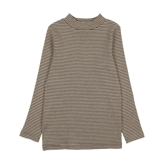 Kin and kin striped mockneck