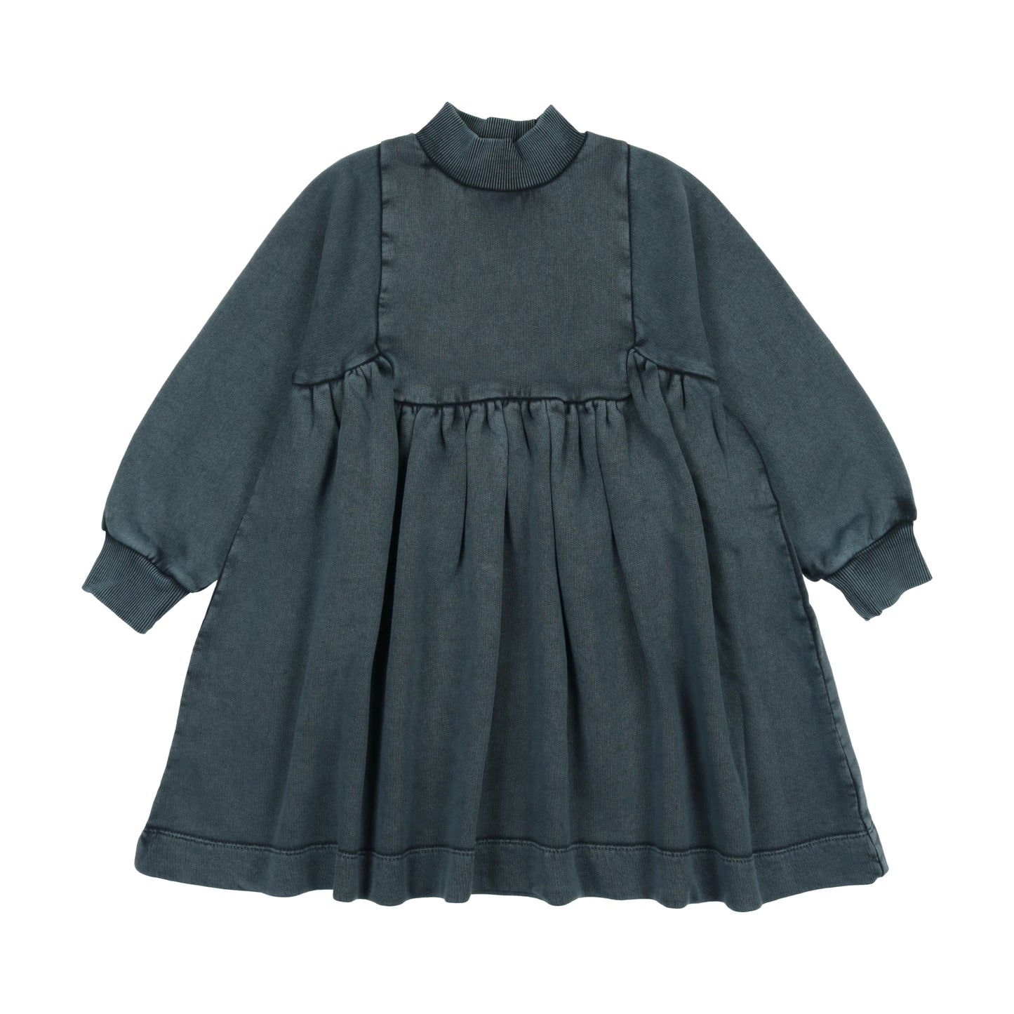 Farren +me washed turtleneck bib dress