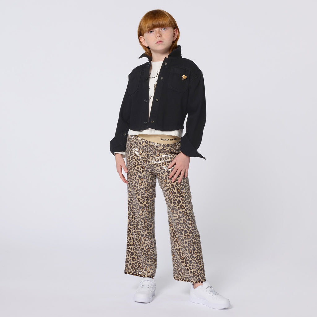 A00338 SONIA RYKIEL SOBRECAMISA DE BOTONES DE VAQUERO NEGRO LAVA