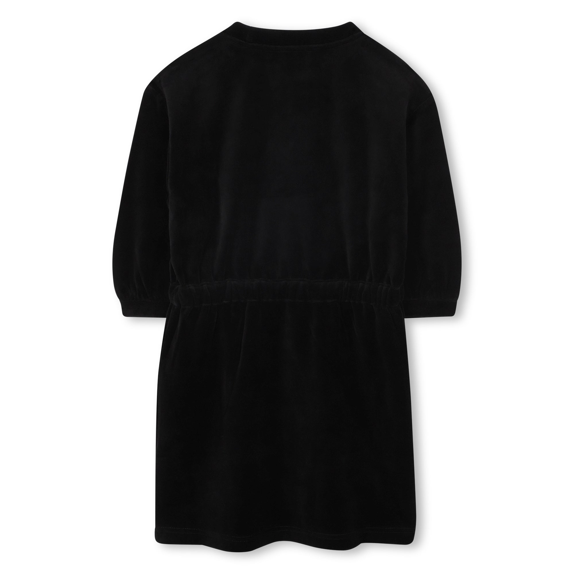 A00325 SONIA RYKIEL VESTIDO DE MANGA 3/4 CON LOGO NEGRO
