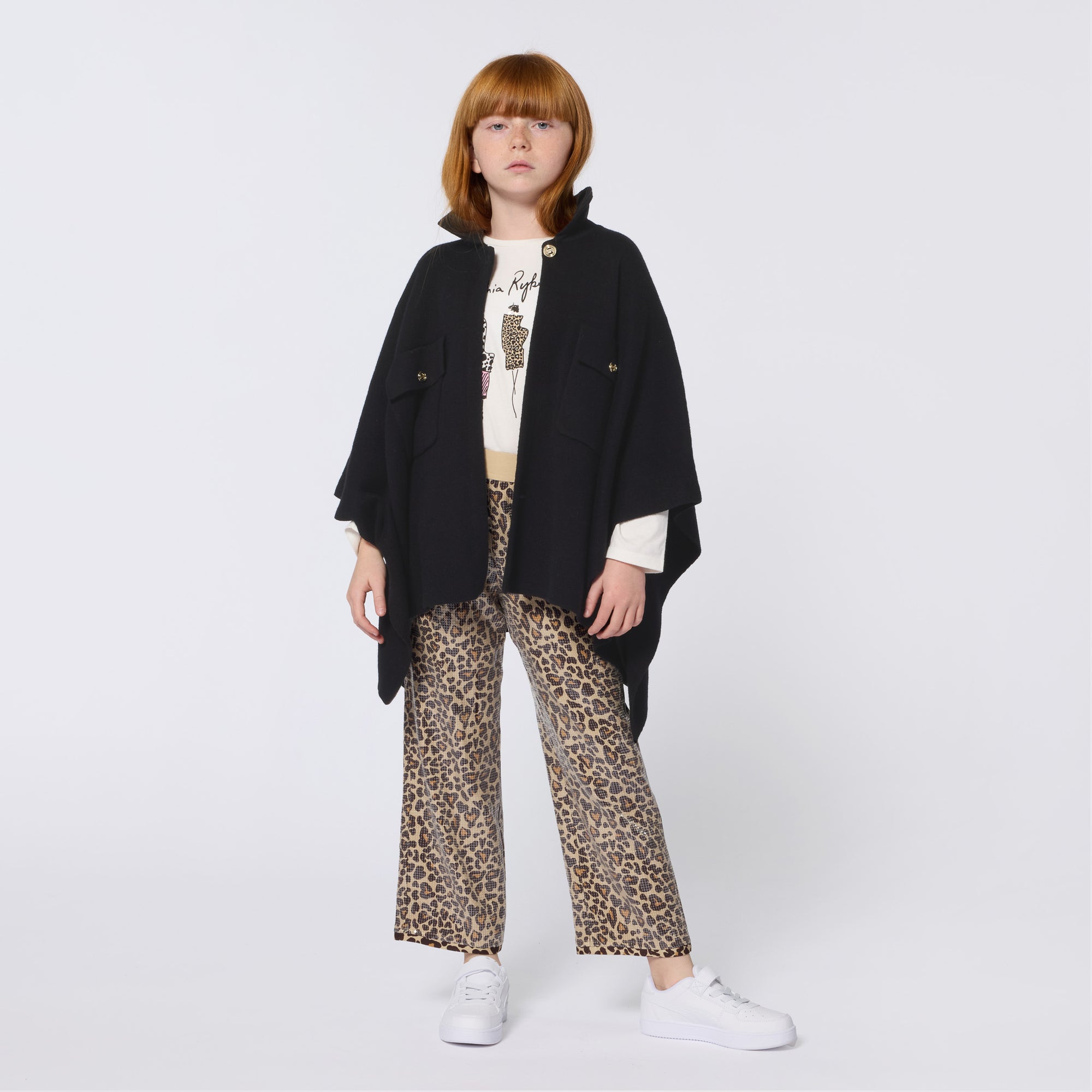 A00361 SONIA RYKIEL CAPA DE PUNTO NEGRA