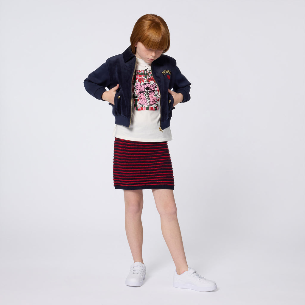 A00345 SONIA RYKIEL CÁRDIGAN AZUL MARINO CON CREMALLERA